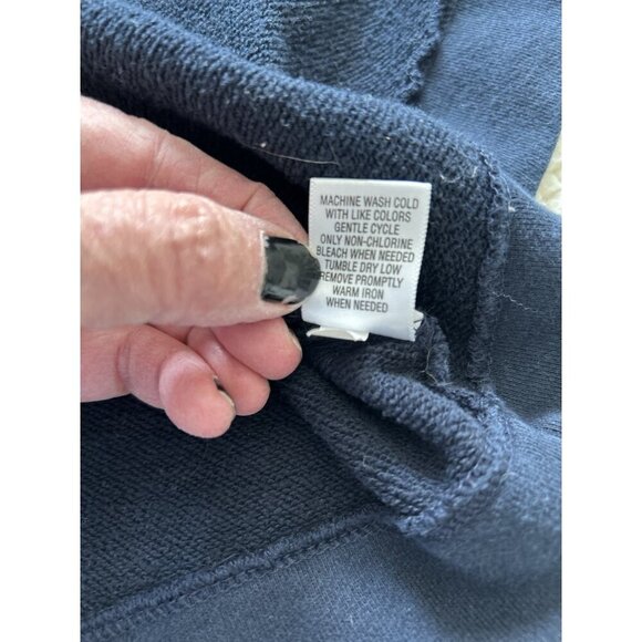 Converse One Star Womens Collared Full Length Heavy Cotton Coat Navy Blue Size M - Picture 11 of 13